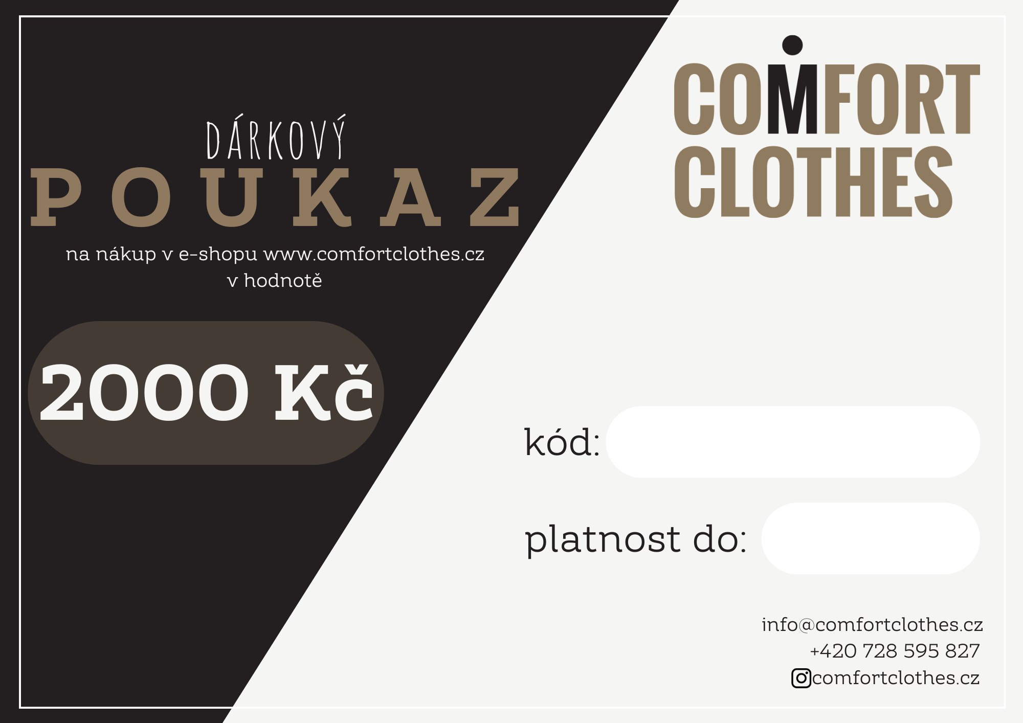 Dárkový poukaz 2000 Kč